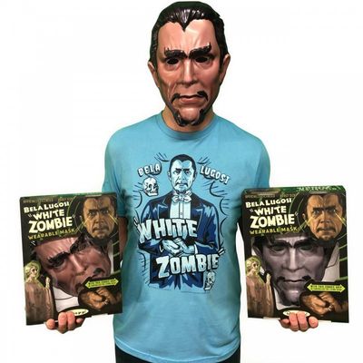 Bela Lugosi White Zombie Officially Licensed Adult Wearable Mask - Color or Silver Screen