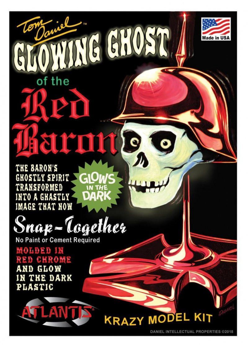 Atlantis Tom Daniel Glowing Ghost of the Red Baron 1:3 Scale Model Kit