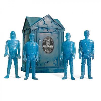 Super7 Funko Universal Monsters Haunted Crypt Set of 4 ReAction Figures - Choose Blue or Green!