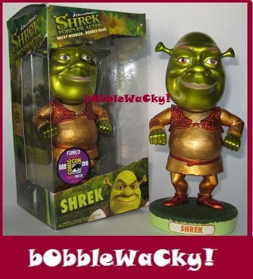 Funko SHREK 2010 SDCC Exclusive Metallic Wacky Wobbler Bobble-Head