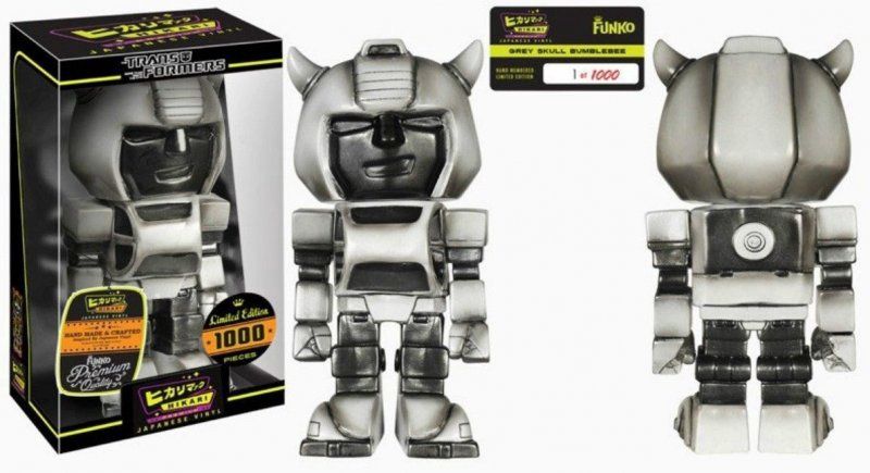 Funko Hikari Transformers Grey Skull BUMBLEBEE Sofubi Vinyl Figure