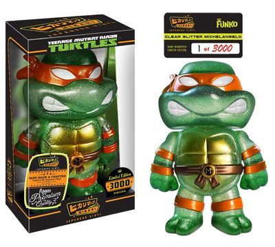 Funko Hikari TMNT MICHALANGELO Clear Glitter Japanese Vinyl