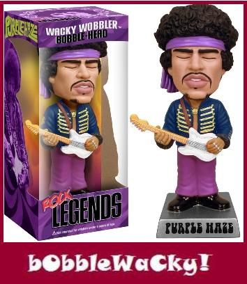 Funko JIMI HENDRIX Purple Haze Wacky Wobblers bobble head - RARE OOP!