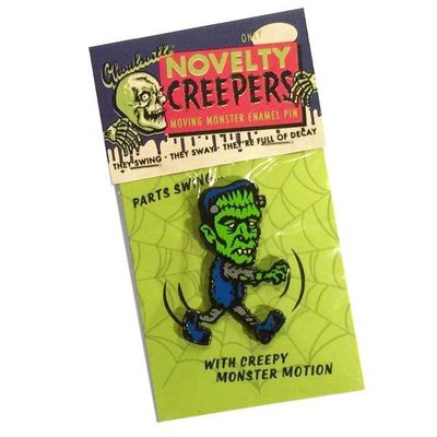 Novelty Creepers Moving Monster Frankie Lost His Keys Pin