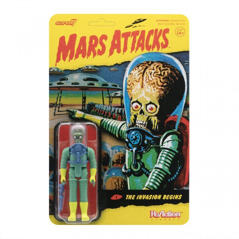 Super7 ReAction Mars Attacks The Invasion Begins Action Figure