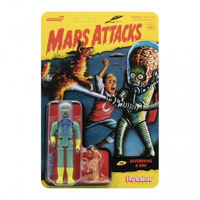 Super7 ReAction Mars Attacks Destroying a Dog Action Figure