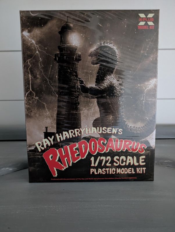 X-Plus Ray Harryhausen Rhedosaurus &amp; Lighthouse 1/72 Scale Model Kit!