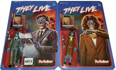 Super7 ReAction They Live Male &amp; Female Ghouls 3.75-inch Fig Set of 2