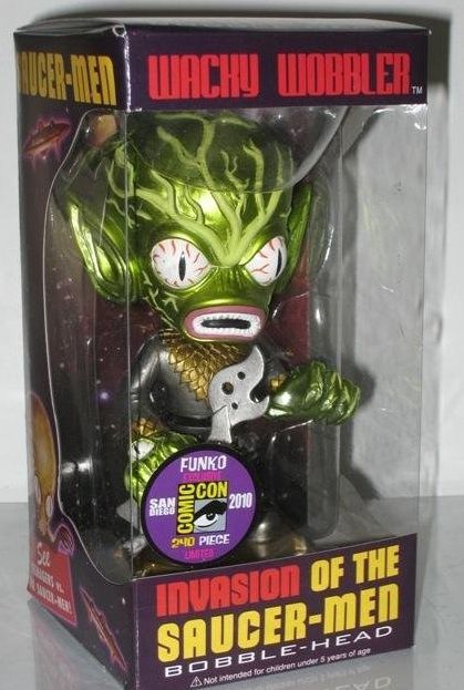 Funko Invasion of the Saucer-Men Metallic 2010 San Diego Comic Con Exclusive Bobblehead