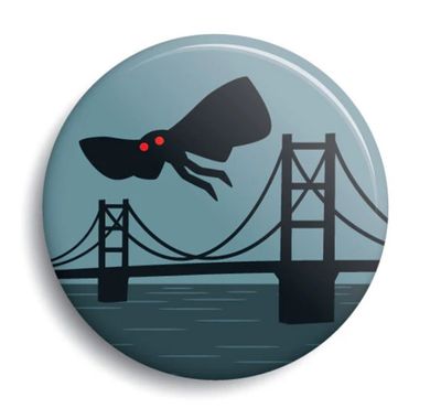Cryptids, Aliens &amp; Monsters Pinback Buttons - 31 Designs