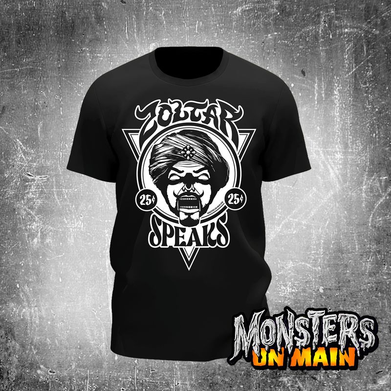 Zoltar Speaks Black T-shirt from Monsters On Main