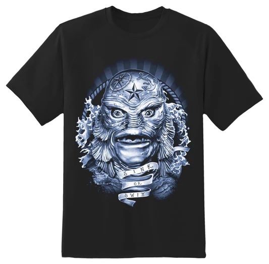 Creature from the Black Lagoon Black T-Shirt from Rock Rebel
