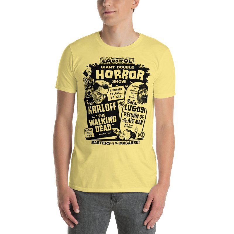 Masters of the Macabre - Karloff and Lugosi T-shirt