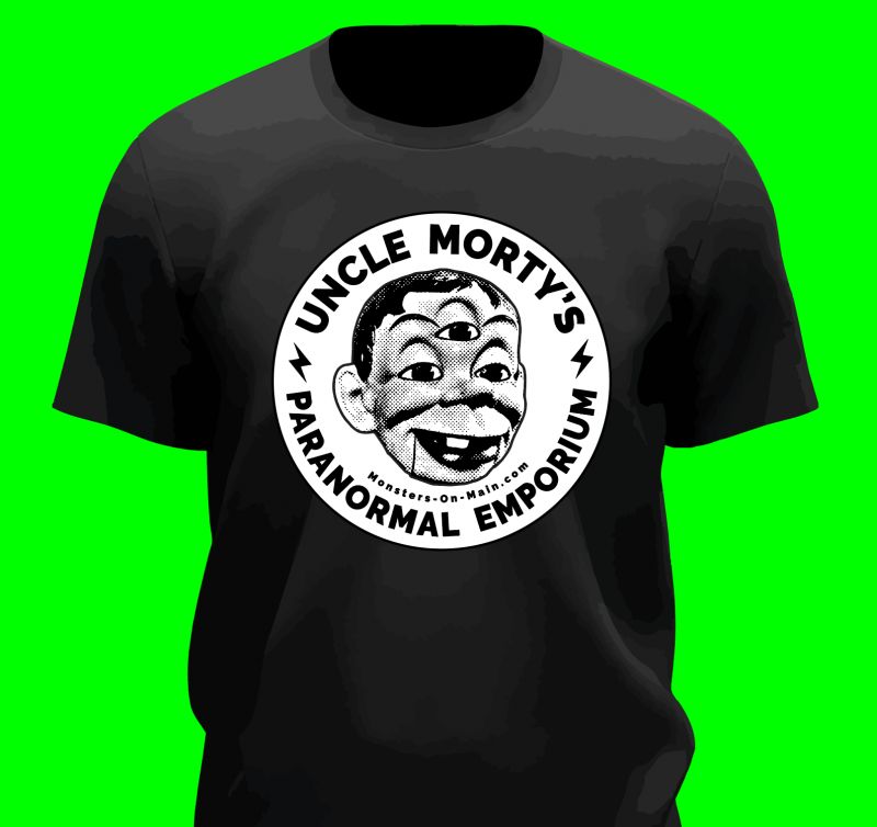 Uncle Morty’s Paranormal Emporium Black T-shirt
