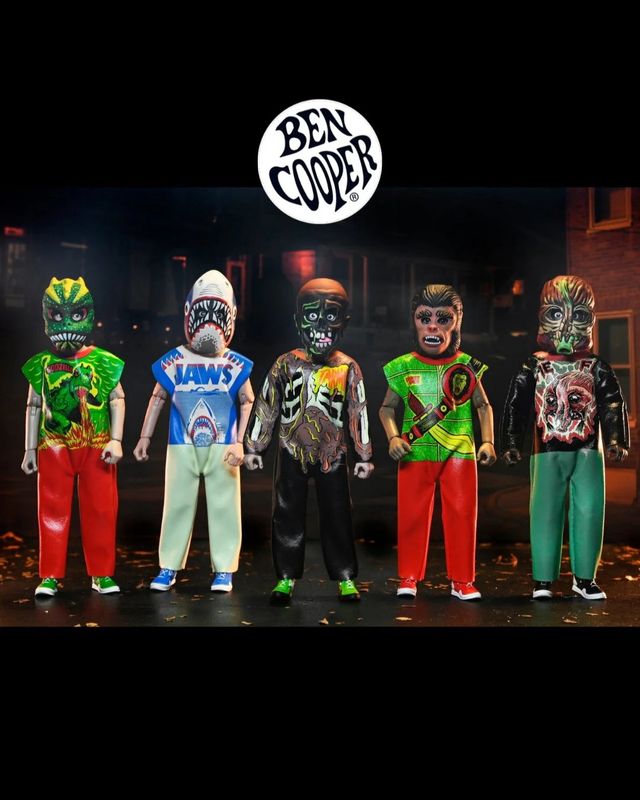 NECA Ben Cooper Halloween Costume Kids Series 7 - Choose From Planet of the Apes, Jaws, Tarman, The Fly, Godzilla