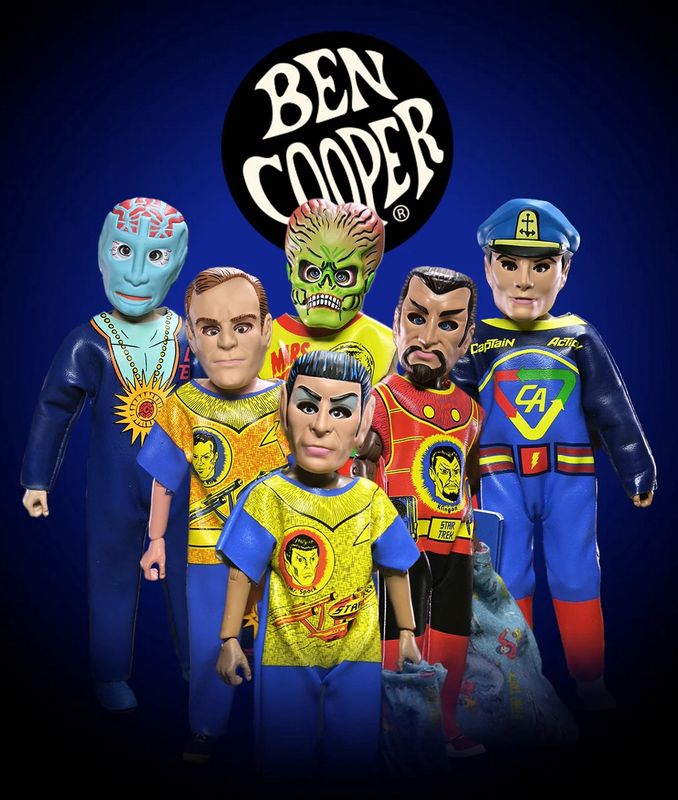 NECA Ben Cooper Halloween Costume Kids Series 14 - Choose From Kirk, Spock, Klingon, Capt. Action, Dr. Evil, Mars Attacks