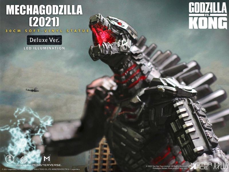Star Ace X-Plus Godzilla vs Kong 2021 Mechagodzilla Soft Vinyl Deluxe Version Figure