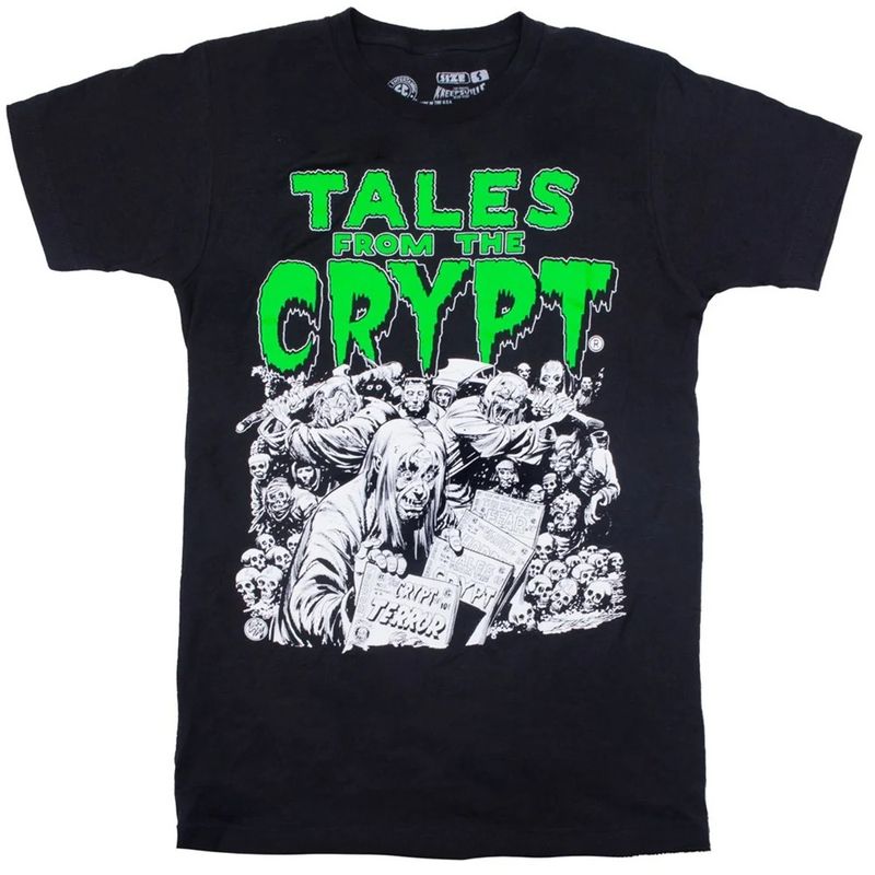 Tales from the Crypt - Read More Comics Black T-Shirt - Glows in the Dark