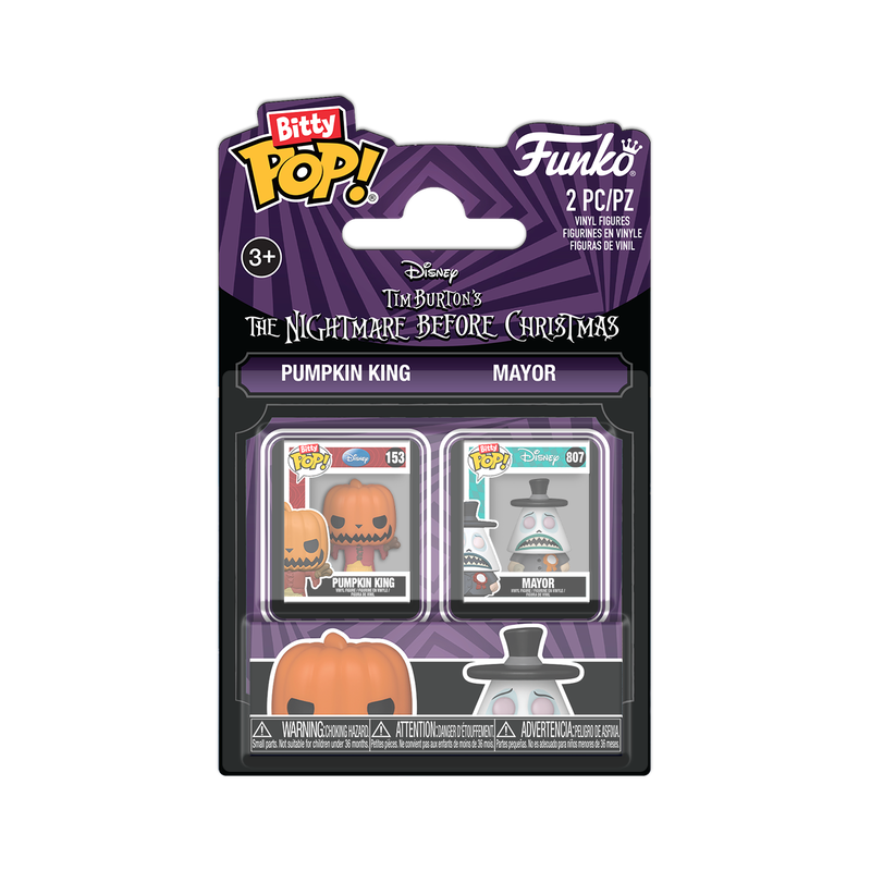 Funko Bitty POP! The Nightmare Before Christmas Pumpkin King &amp; Mayor 2-Pack