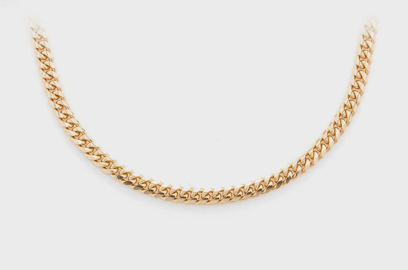 3.5MM MIAMI CUBAN 14k SOLID GOLD CHAIN