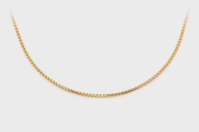 1MM FRANCO 14K SOLID GOLD CHAIN