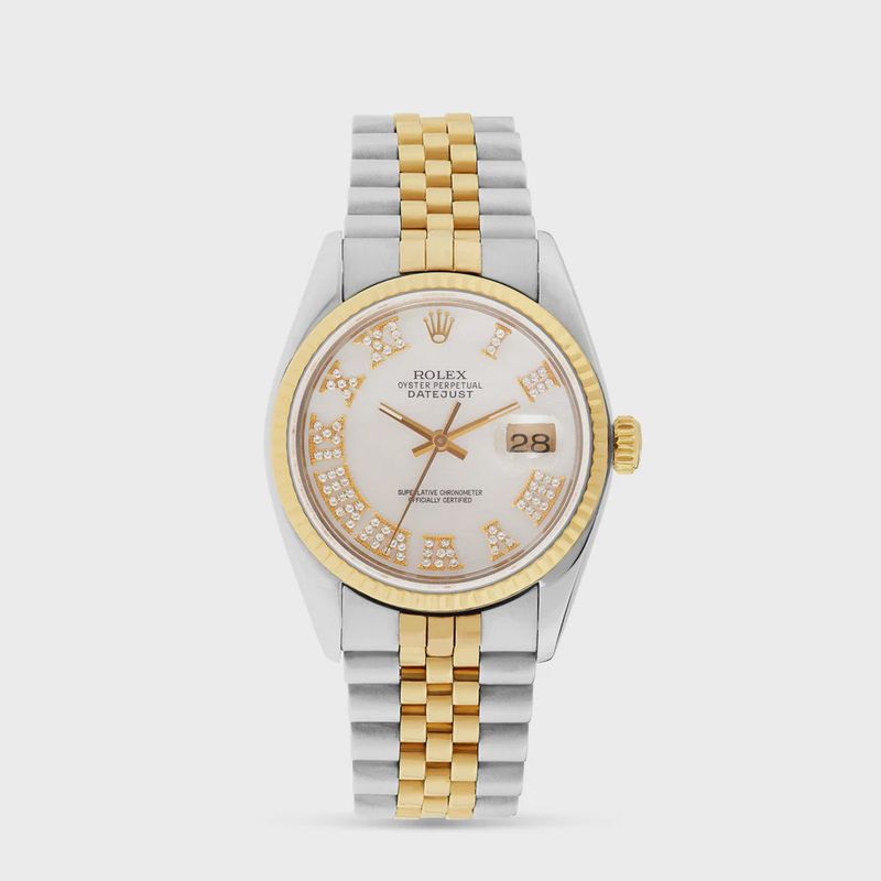 TWO-TONE ROLEX DATEJUST 36 MM MOTHER OF PEARL