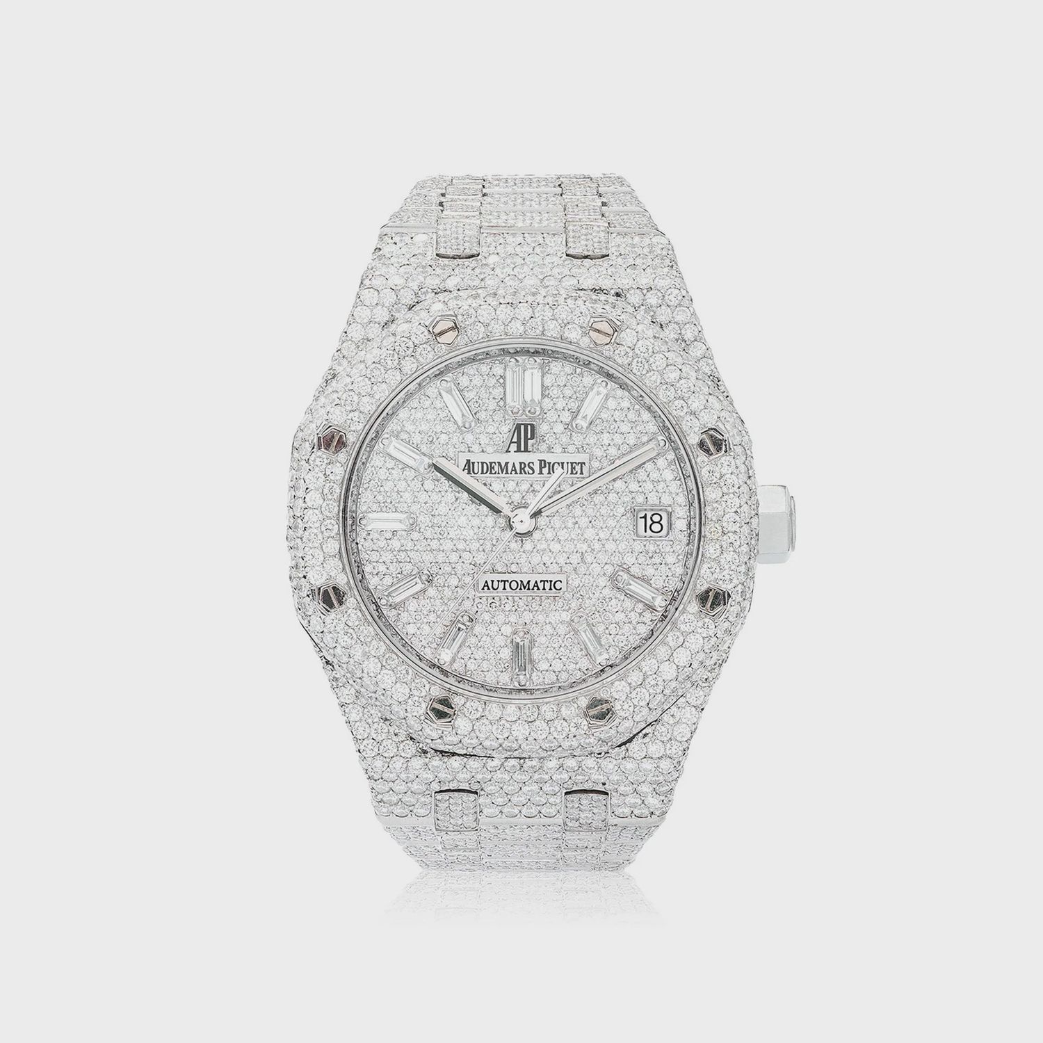 FULL DIAMOND AUDEMARS PIGUET ROYAL OAK WOMEN&#39;S WATCH
