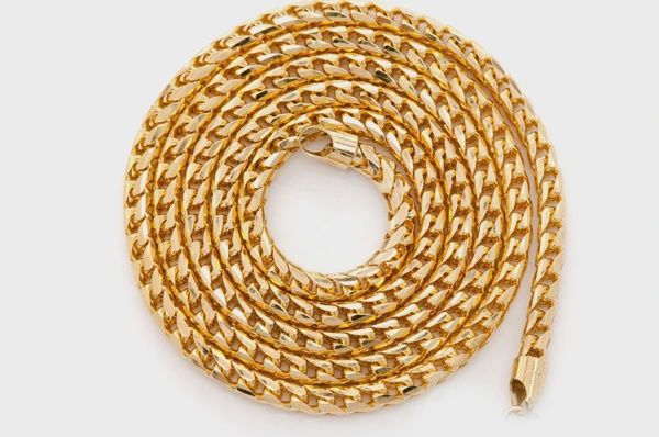 3.5MM FRANCO 14K SOLID GOLD CHAIN - NECKLACE
