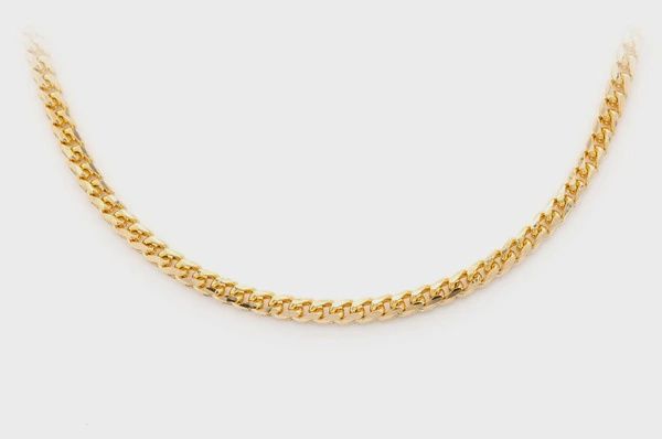 3MM FRANCO 14K SOLID GOLD CHAIN - NECKLACE, Color: Yellow Gold, Size: 16&quot;, Style: Necklace