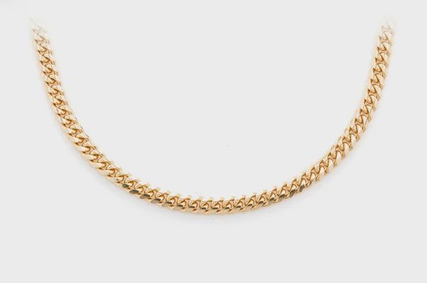 3.5MM MIAMI CUBAN NECKLACE - 14K GOLD, Color: Yellow Gold, Size: 16&quot;, Style: Necklace