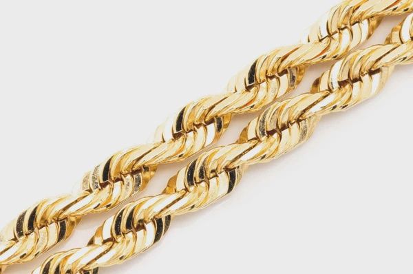 5.5MM ROPE 14K SOLID GOLD BRACELET, Color: Yellow Gold, Size: 6.5&quot;, Style: Bracelet