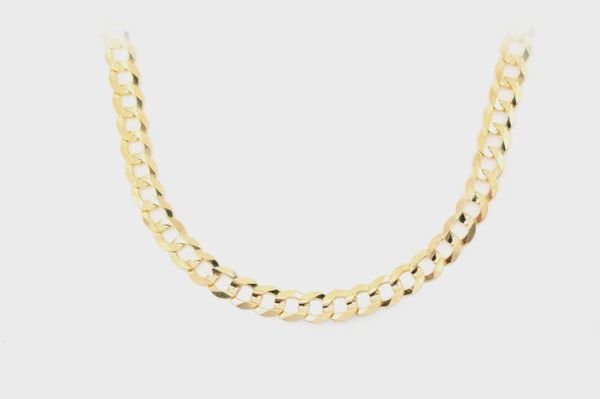 5.5MM FIGARO CHAIN 14K SOLID GOLD - NECKLACE, Color: Yellow Gold, Size: 16&quot;, Style: Necklace