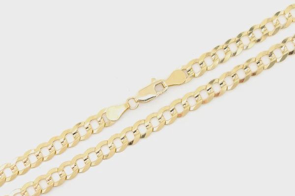 5.5MM FIGARO CHAIN 14K SOLID GOLD - BRACELET, Color: Yellow Gold, Size: 6.5&quot;, Style: Bracelet