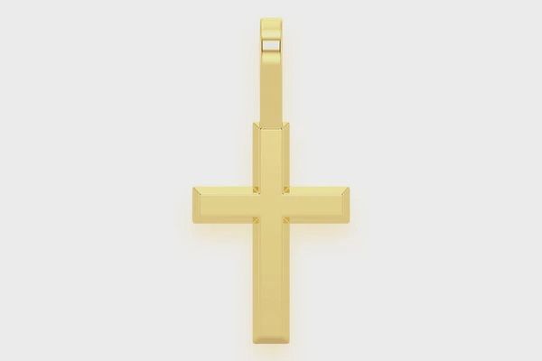 ANGLED CROSS PENDANT 14K SOLID GOLD, Color: Yellow Gold, Diamond: VS