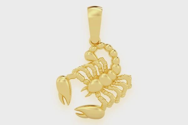 SCORPIO PENDANT 14K SOLID GOLD