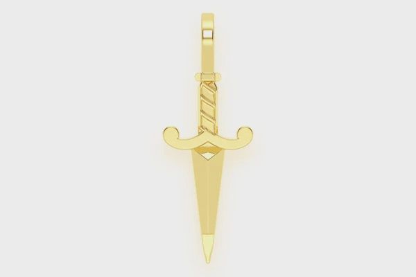 GOLD DAGGER 14K SOLID GOLD