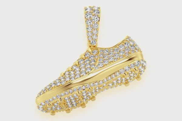 SOCCER BALL FUTBOL DIAMOND PENDANT  14K SOLID GOLD  0.25CTW
