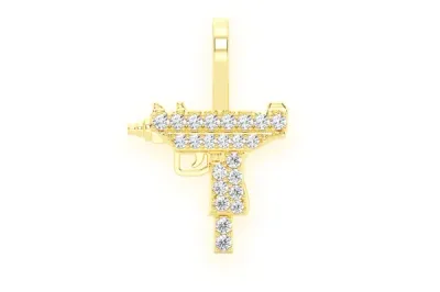 GOLD GUN &amp; DAGGER PENDANTS