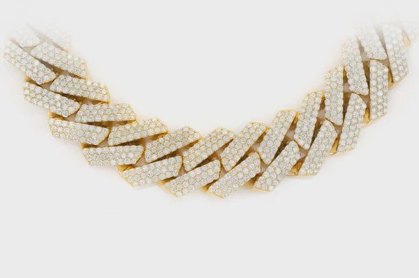 24MM RAISED MIAMI CUBAN LINK DIAMOND NECKLACE 14K 80CTW