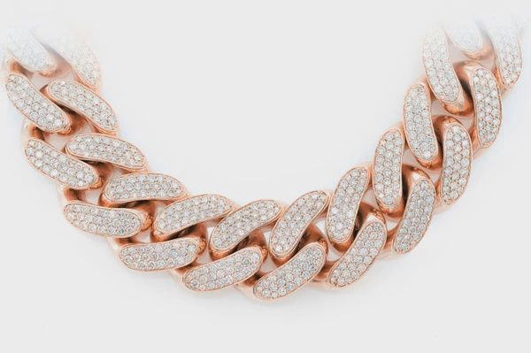 24MM MIAMI CUBAN LINK DIAMOND NECKLACE 14K SOLID 71.75CTW