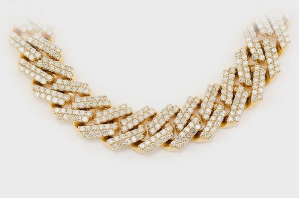 13MM RAISED MIAMI CUBAN DIAMOND NECKLACE 14K SOLID GOLD 28.25, Colour: Yellow Gold, Diamond: VS, Size: 16