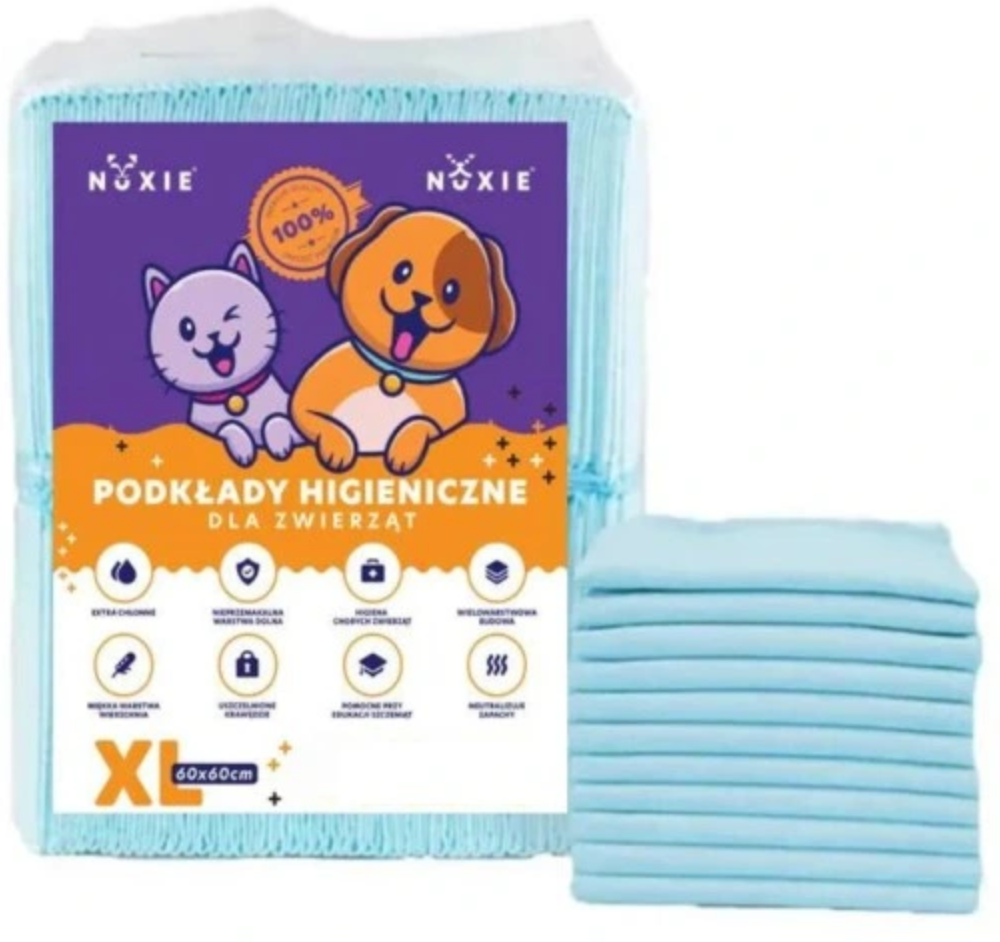 NUXIE Mata dla psa psów, podkłady higieniczne 40szt 60x60cm xl