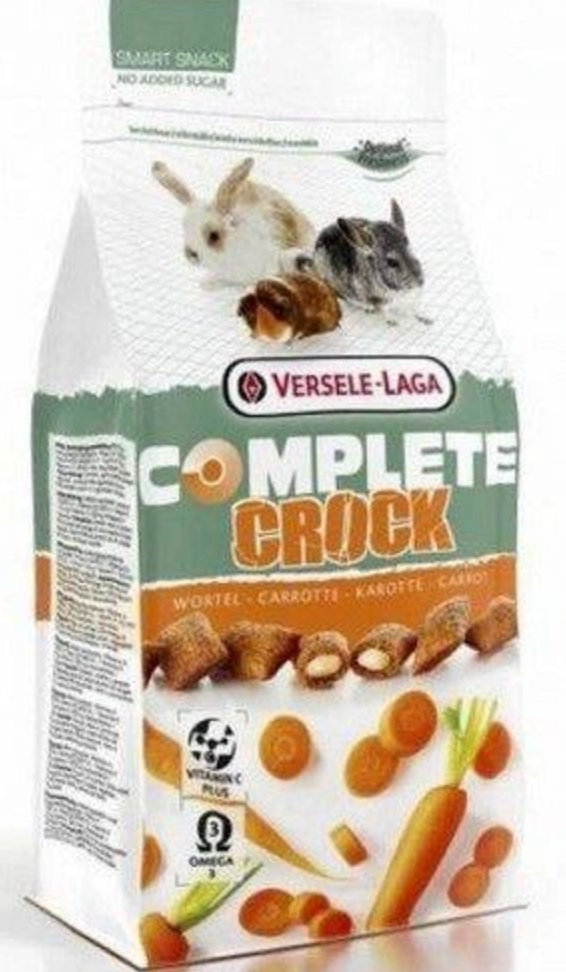 VERSELE LAGA Crock Complete przysmak z marchewką dla królików i gryzoni 50g