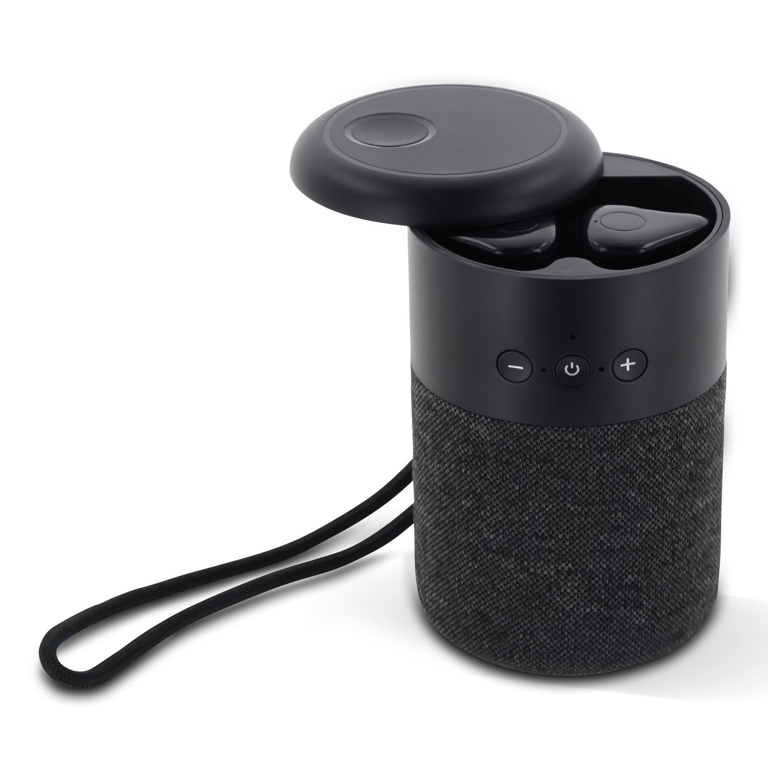 Wireless speaker with TWS earbuds