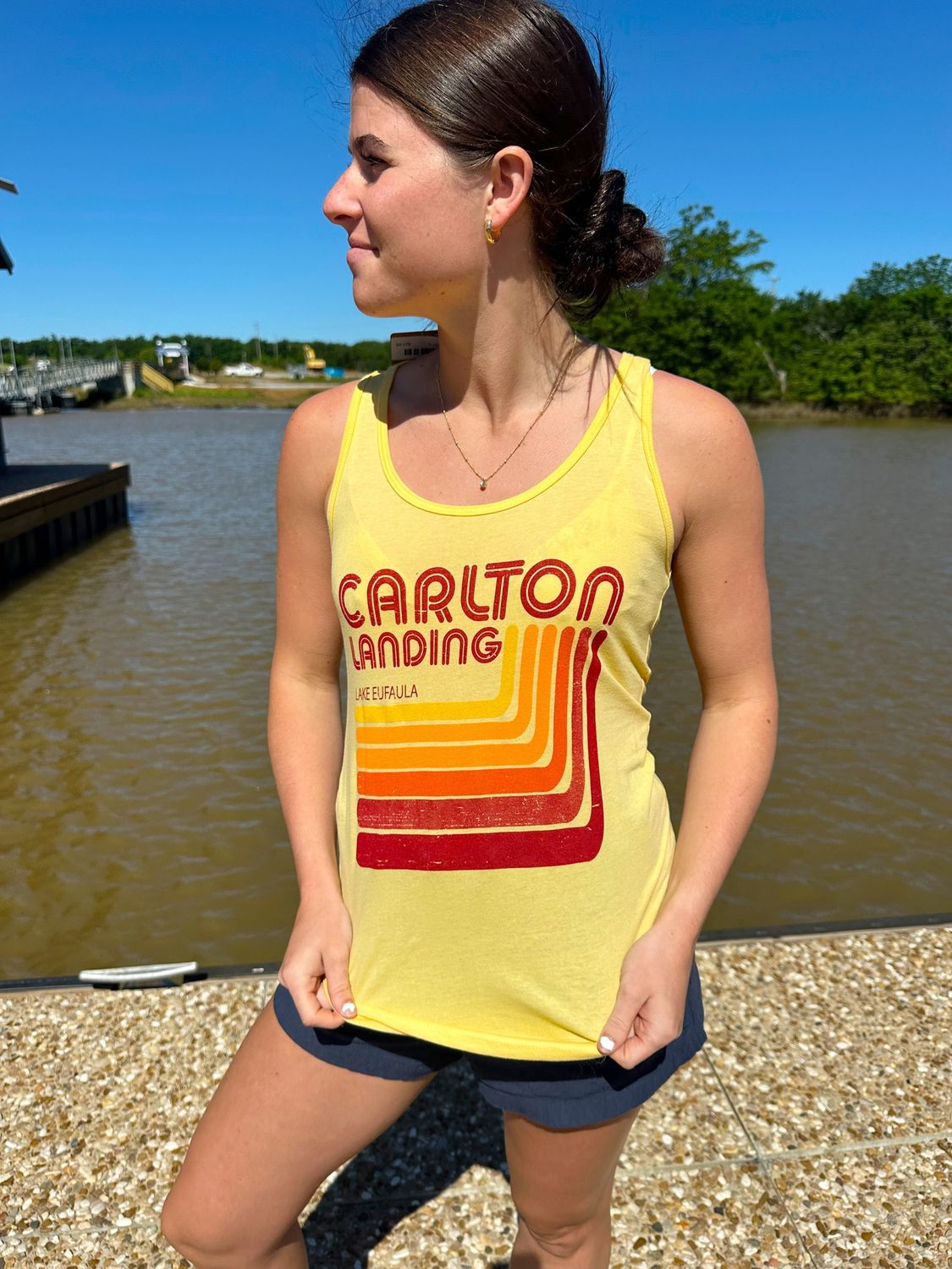 Banana Cream Racerback Tank Paradise Point