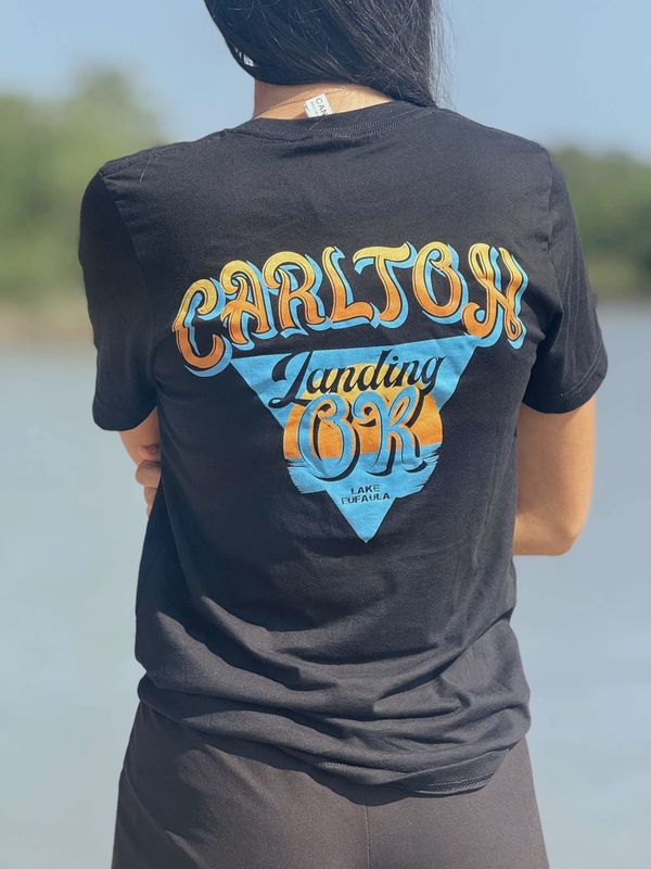 Black Triangle Sunset Jersey Tee