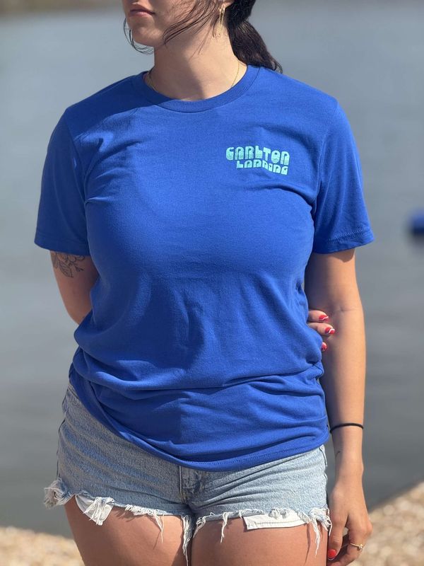 Carlton Landing Retro Sunshine Blue Tee