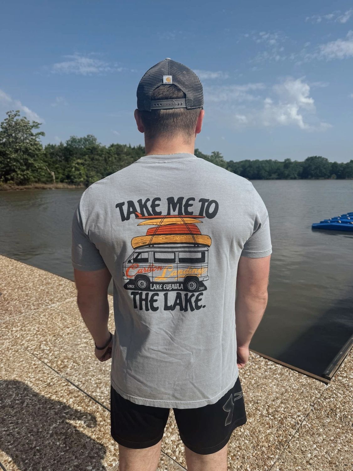 CL Grey Take Me To the Lake Tee