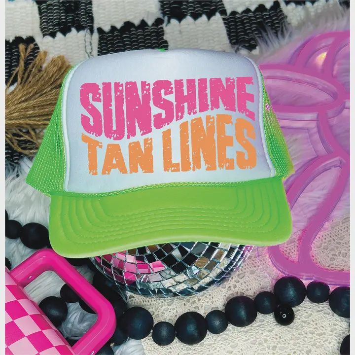Sunshine &amp; Tanlines Trucker Hat