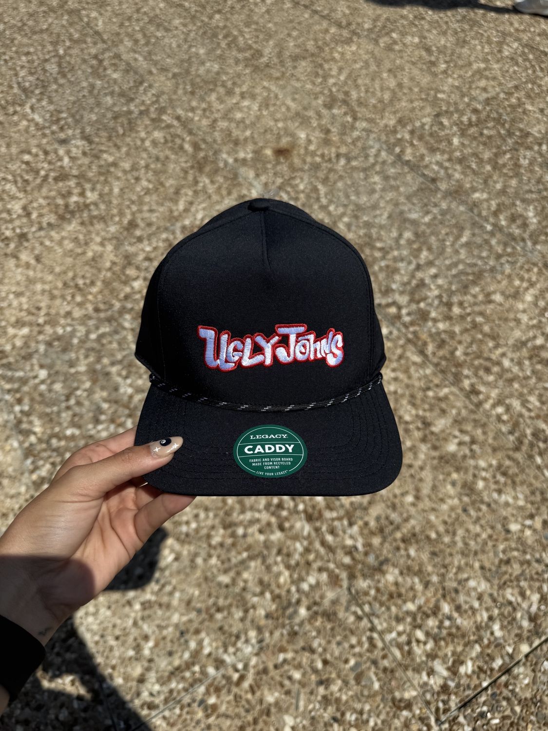 Ugly John’s Caddy Rope Hat, Color: Black